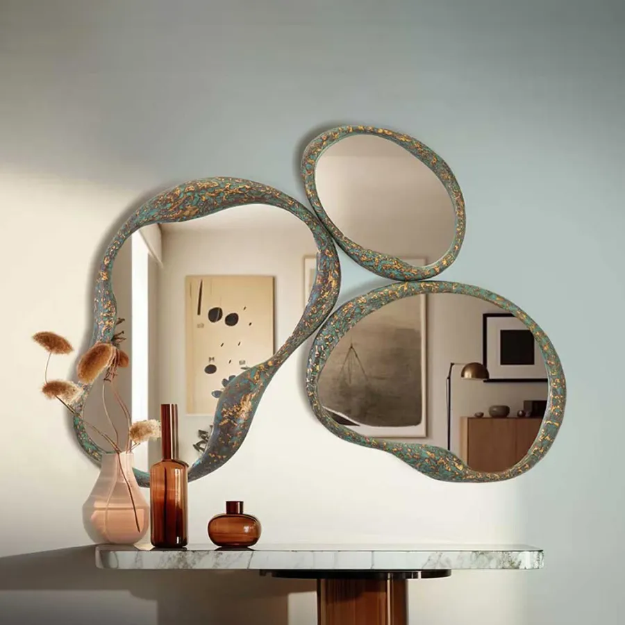 obrazek 2 Lustro z mosiądzu do przedpokoju