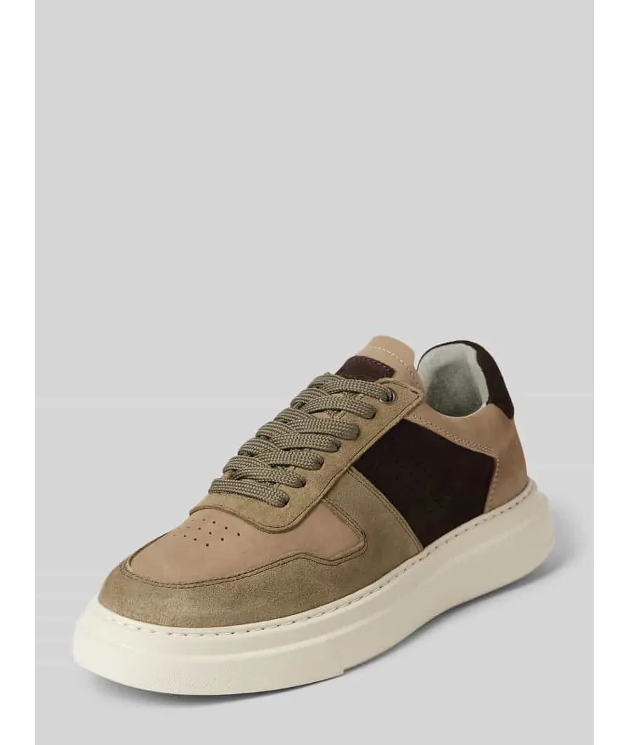 obrazek 1 Sneakersy skórzane ze sznurowaniem model ‘Snoop’