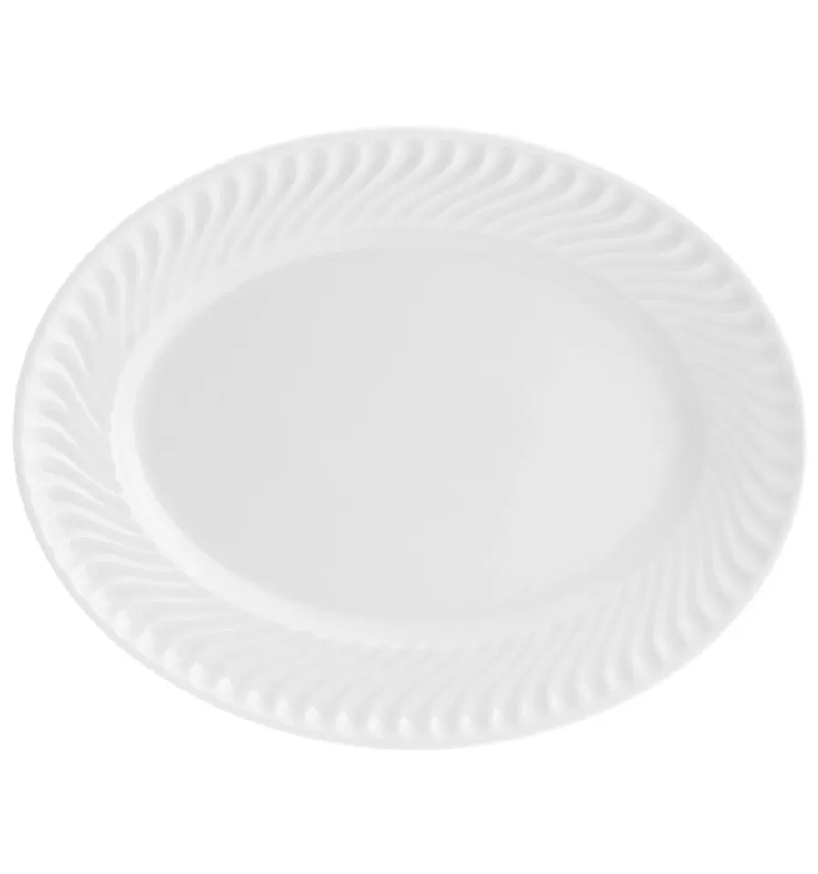obrazek 1 Klasyczny porcelanowy mały owalny talerz Sagres z wyjątkowym zdobieniem - Vista Alegre
