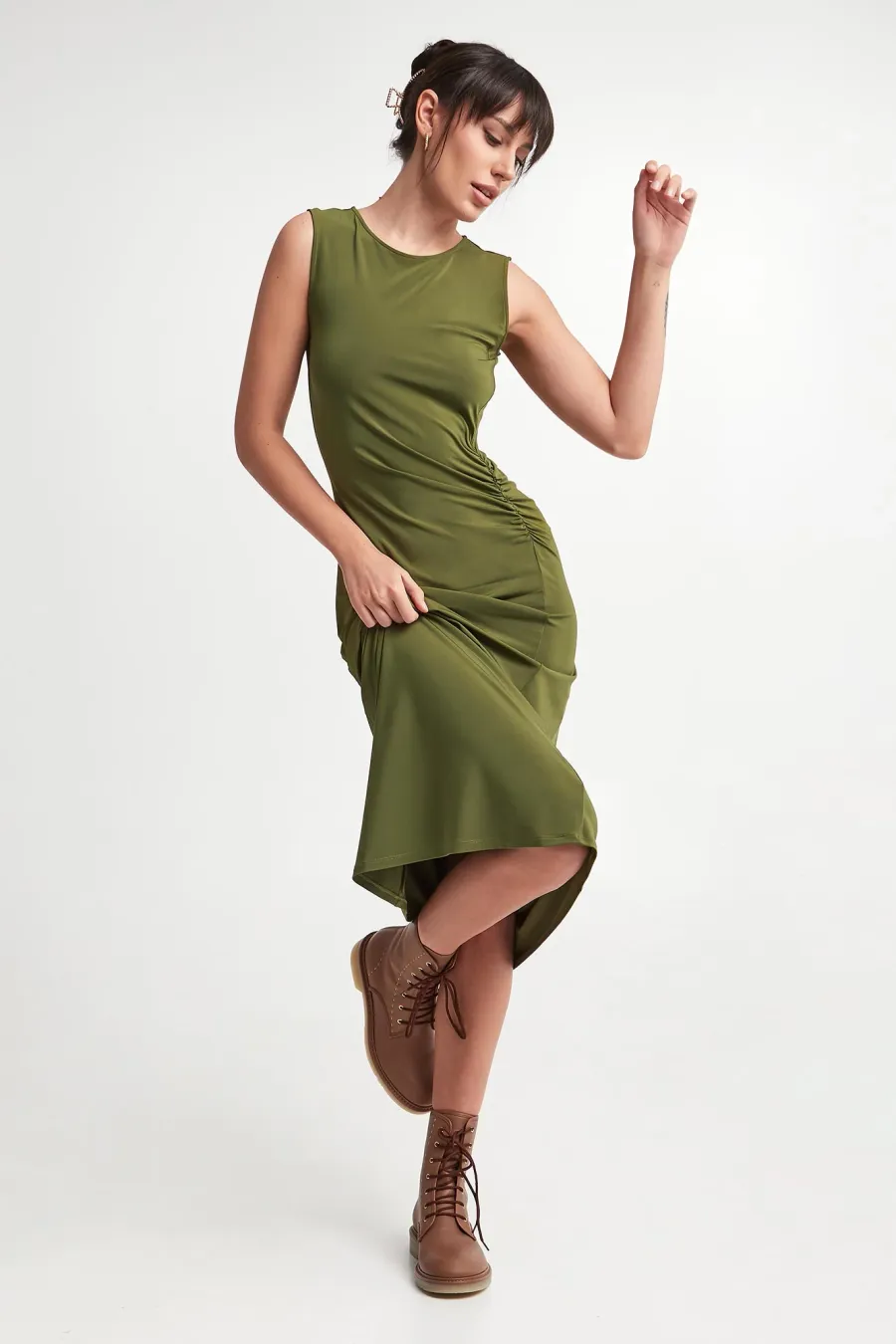 obrazek 1 Sukienka midi Palmas WEEKEND MAX MARA Weekend Max Mara
