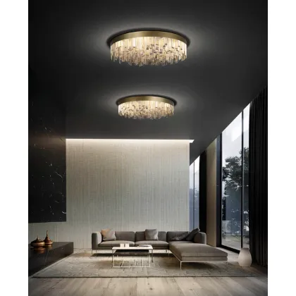 Zdjęcie Prestiżowa szklana lampa sufitowa - szkło murano prosto z Włoch