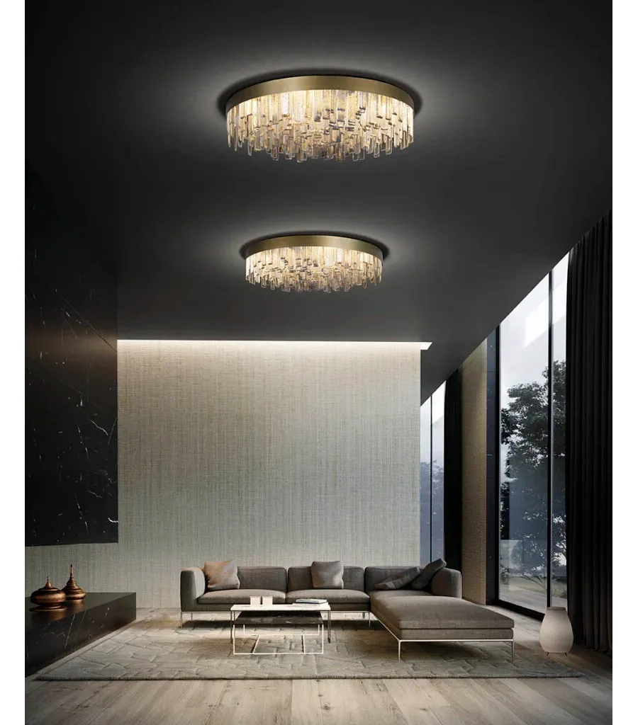 obrazek 1 Prestiżowa szklana lampa sufitowa - szkło murano prosto z Włoch