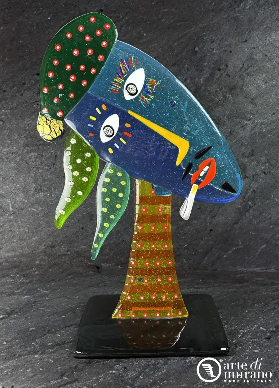 obrazek 1 Abstrakcyjny pop-art Modigliani ze szkła Murano