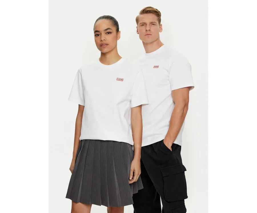 obrazek 1 Hunter T-Shirt HARU0006242 Biały Regular Fit