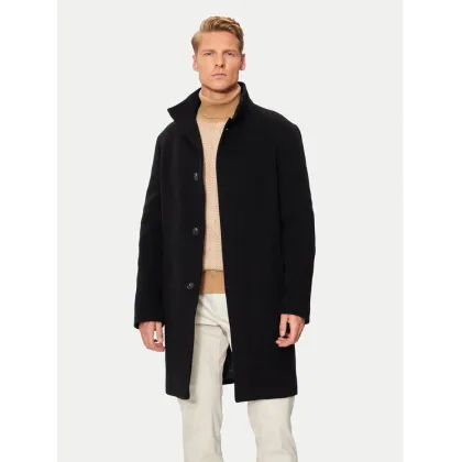 Zdjęcie Tommy Hilfiger Płaszcz wełniany MW0MW37956 Czarny Regular Fit