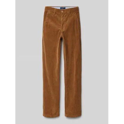 Zdjęcie Spodnie sztruksowe o kroju slim fit z wpuszczanymi kieszeniami model ‘BEDFORD’