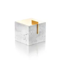 Picture Marble jewelry box decorated with gold-plated brass element – Il Paralume Marina
