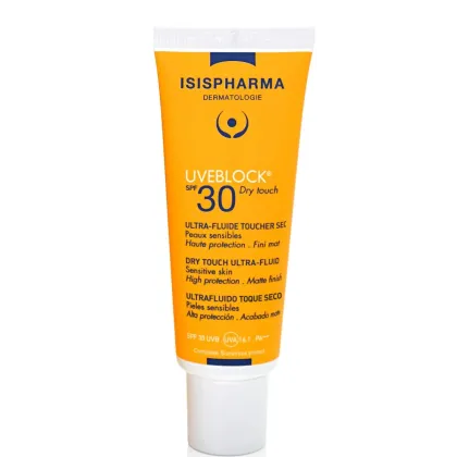 Zdjęcie Isispharma Uveblock SPF30 - Ultralekki fluid dry touch  bezbarwny 40ml 40 ml