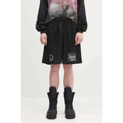 Zdjęcie Aries szorty Ramscape Airtex Shorts kolor czarny z nadrukiem AR3005003