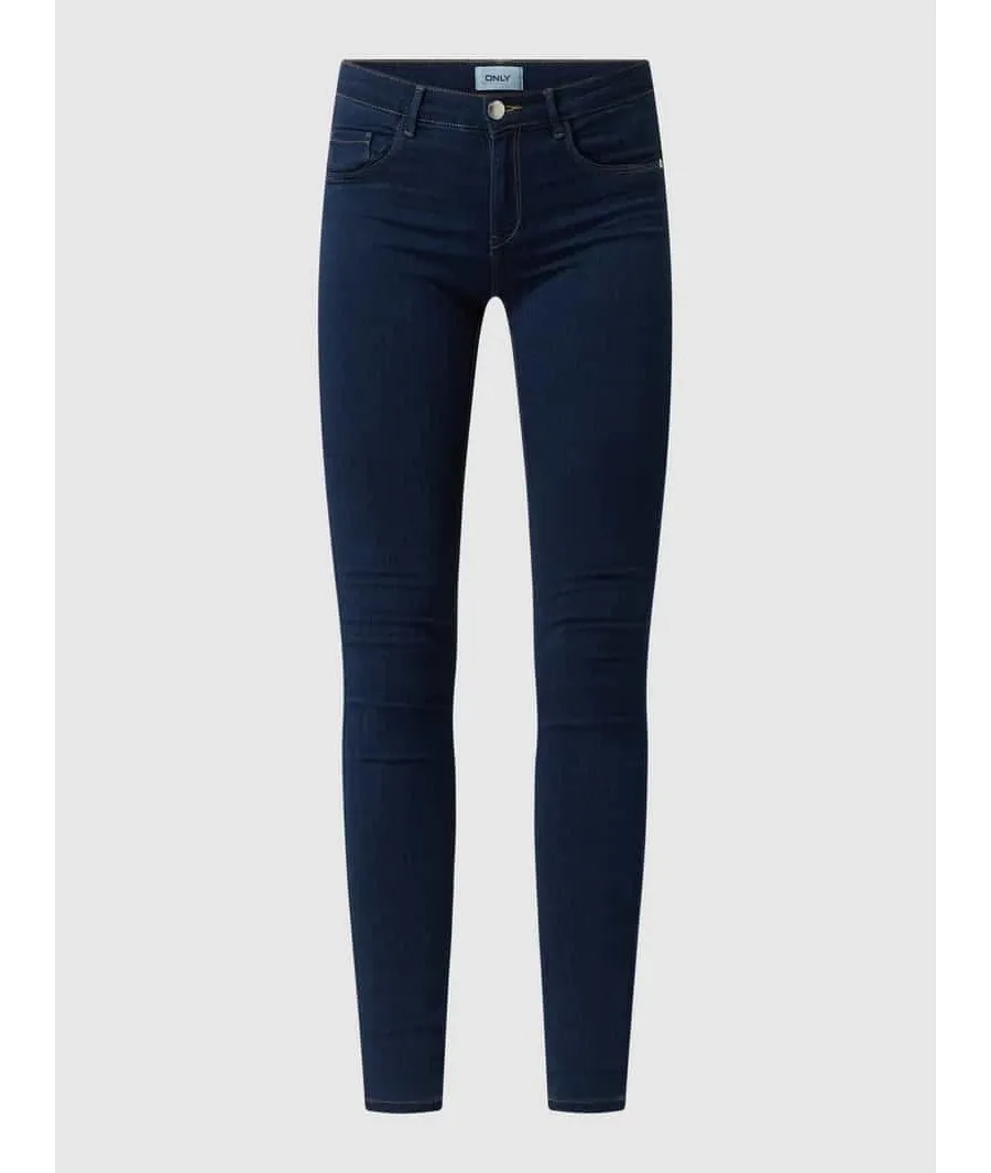 obrazek 1 Jeansy o kroju skinny fit z mieszanki wiskozy model ‘Rain’