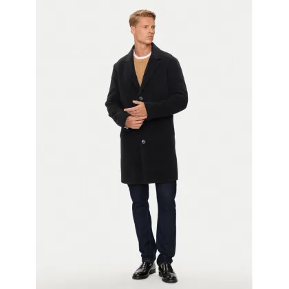 Zdjęcie Tommy Hilfiger Płaszcz wełniany MW0MW36611 Czarny Regular Fit