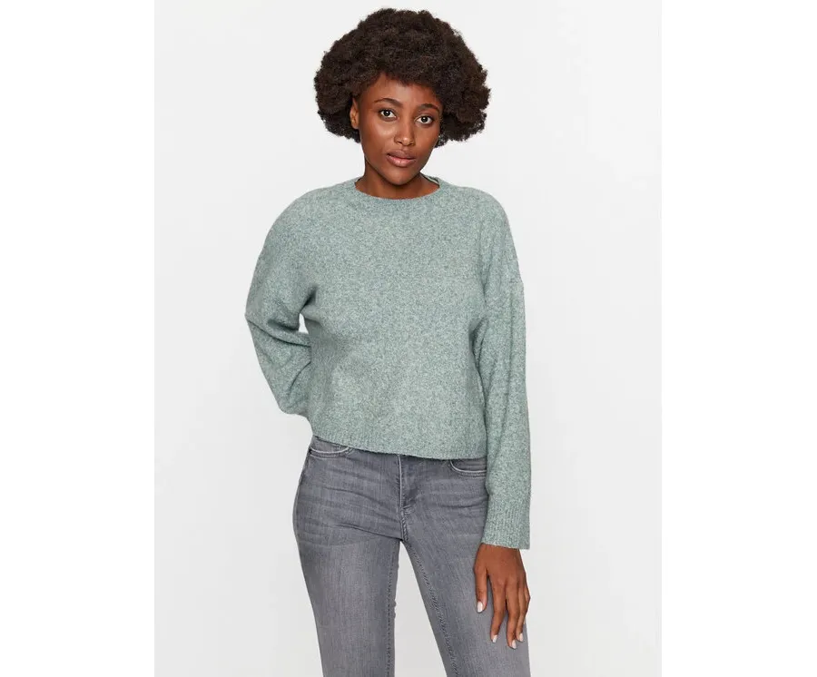 obrazek 1 Vero Moda Sweter 10291696 Zielony Regular Fit