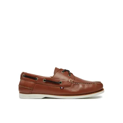 Zdjęcie Tommy Hilfiger Półbuty Th Boat Shoe Core Lth FM0FM05569 Brązowy