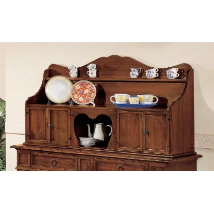 Zdjęcie Włoski 4-drzwiowy stojak na talerze, 1 półka, nad szafkę lub kredens - Fratelli Mirandola