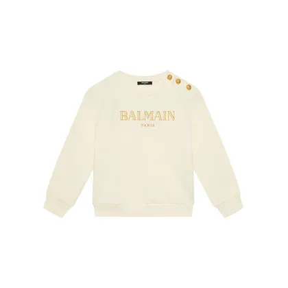 Zdjęcie Balmain Bluza BV4B10-Z0081 Écru Regular Fit