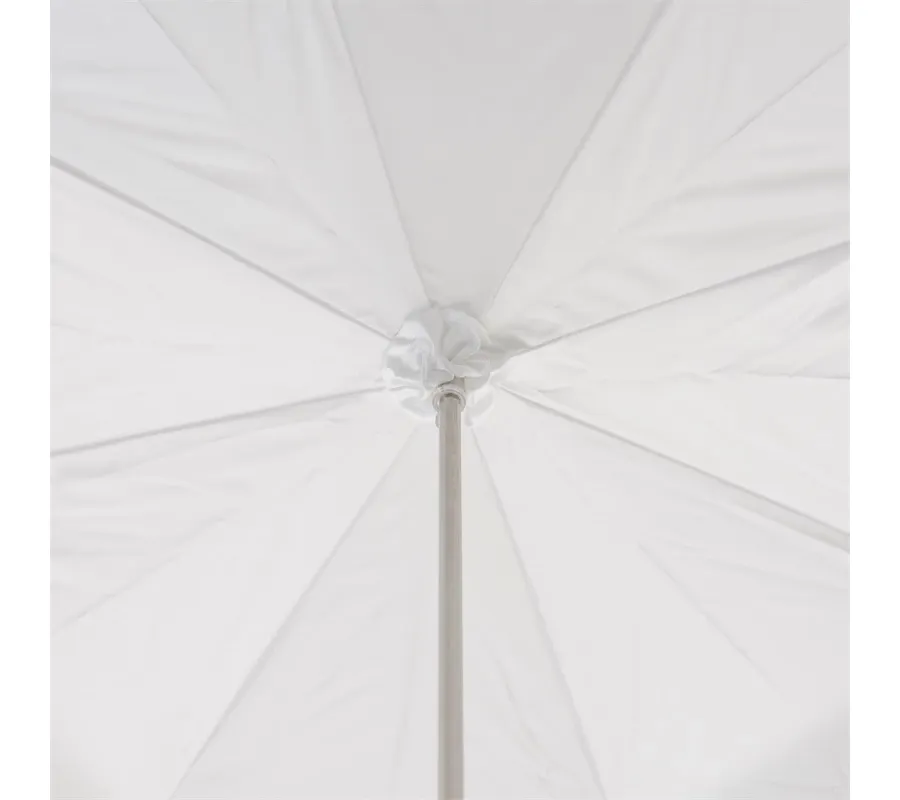 obrazek 8 Stylowy biały weselny parasol damski z białymi perłami – Pasotti