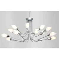 Picture Beautiful stylish chandelier with white crystal - Il Paralume Marina