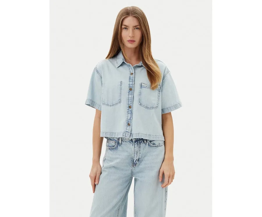 obrazek 1 Guess Jeans Koszula W5GH0F D5M83 Niebieski Regular Fit