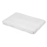 Picture Champsaur Blanc cotton bedspread with a jacquard pattern
