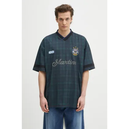 Zdjęcie Martine Rose t-shirt Football kolor zielony z nadrukiem 179JT11024