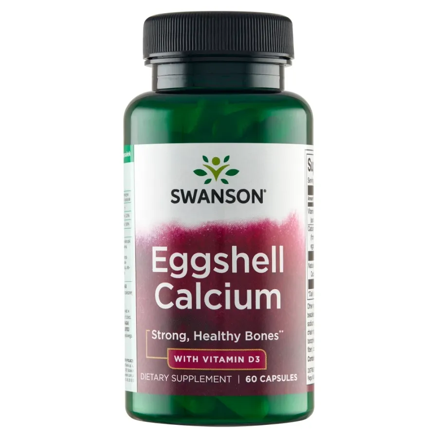 obrazek 1 Swanson Eggshell Wapń + Witamina D3 Kapsułki