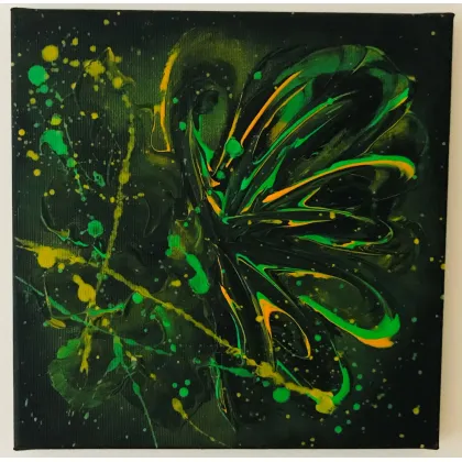 Zdjęcie Green eyes, akryl na płótnie