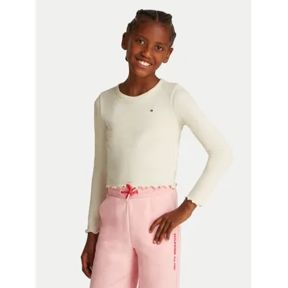 Zdjęcie Tommy Hilfiger Bluzka KG0KG08299 S Beżowy Slim Fit