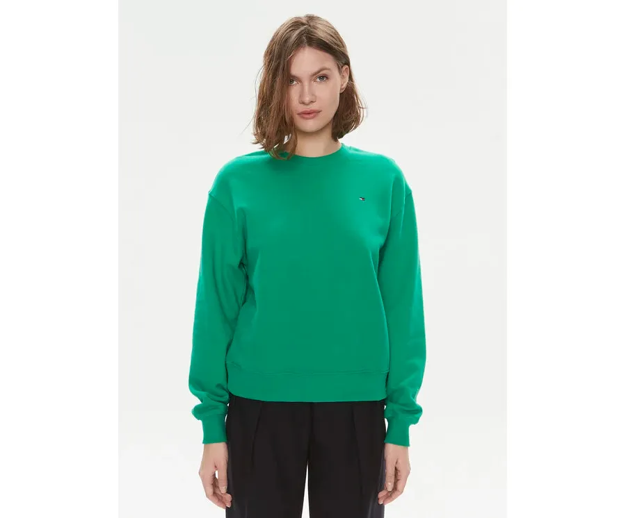 obrazek 1 Tommy Hilfiger Bluza Flag WW0WW41246 Zielony Relaxed Fit