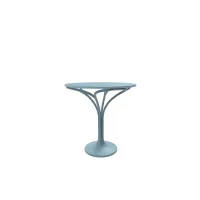 Picture Stylish Les Arcs table made of blue aluminum for the garden