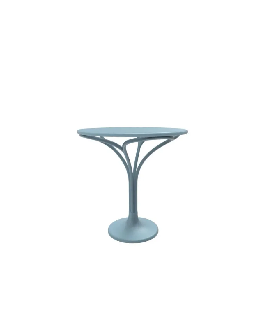 obrazek 1 Stylowy stolik Les Arcs wykonany z aluminium w kolorze niebieskim do ogrodu