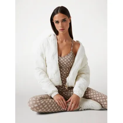 Zdjęcie Guess Kurtka przejściowa V5YL03 WHEB2 Écru Regular Fit