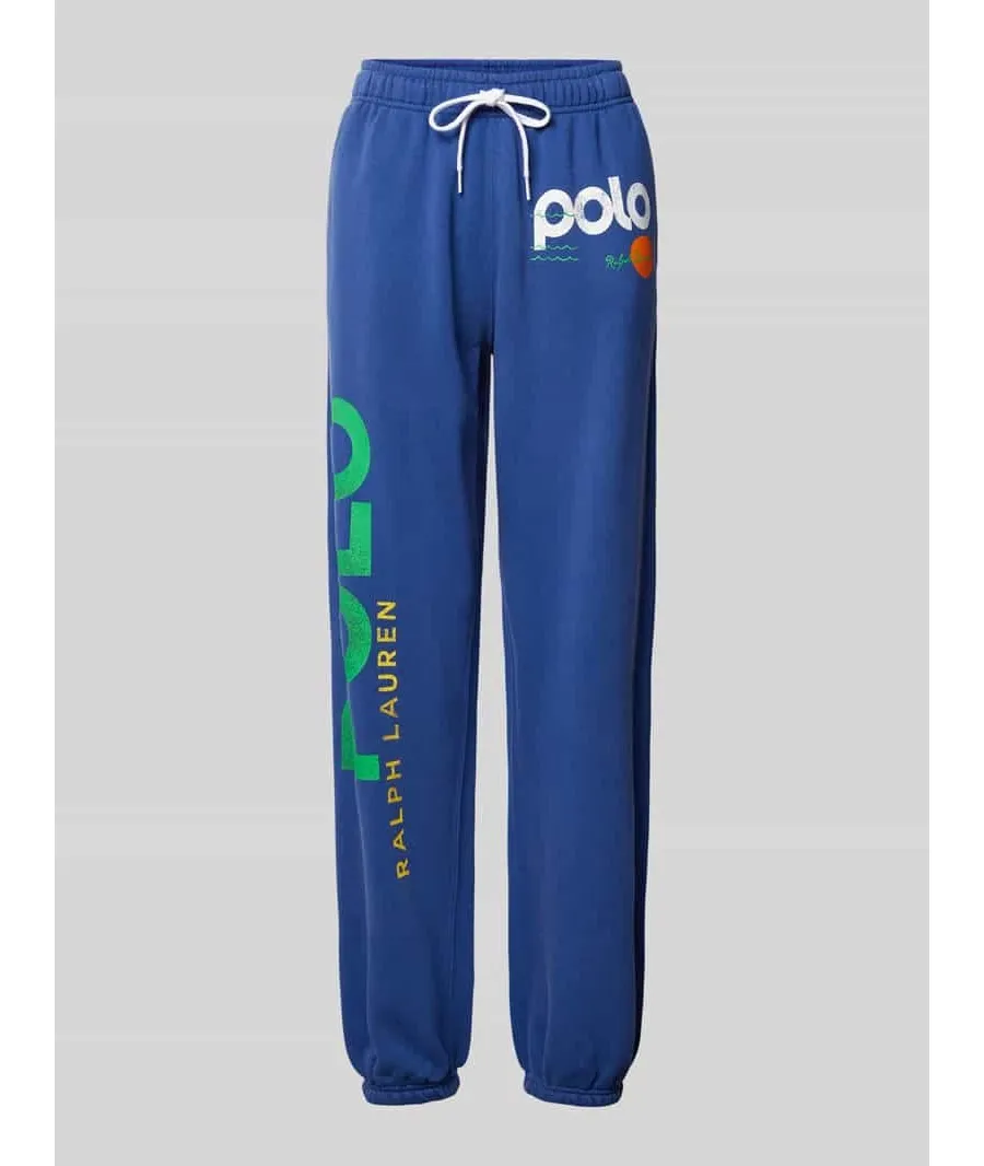 obrazek 1 Spodnie dresowe o kroju regular fit z nadrukiem z logo
