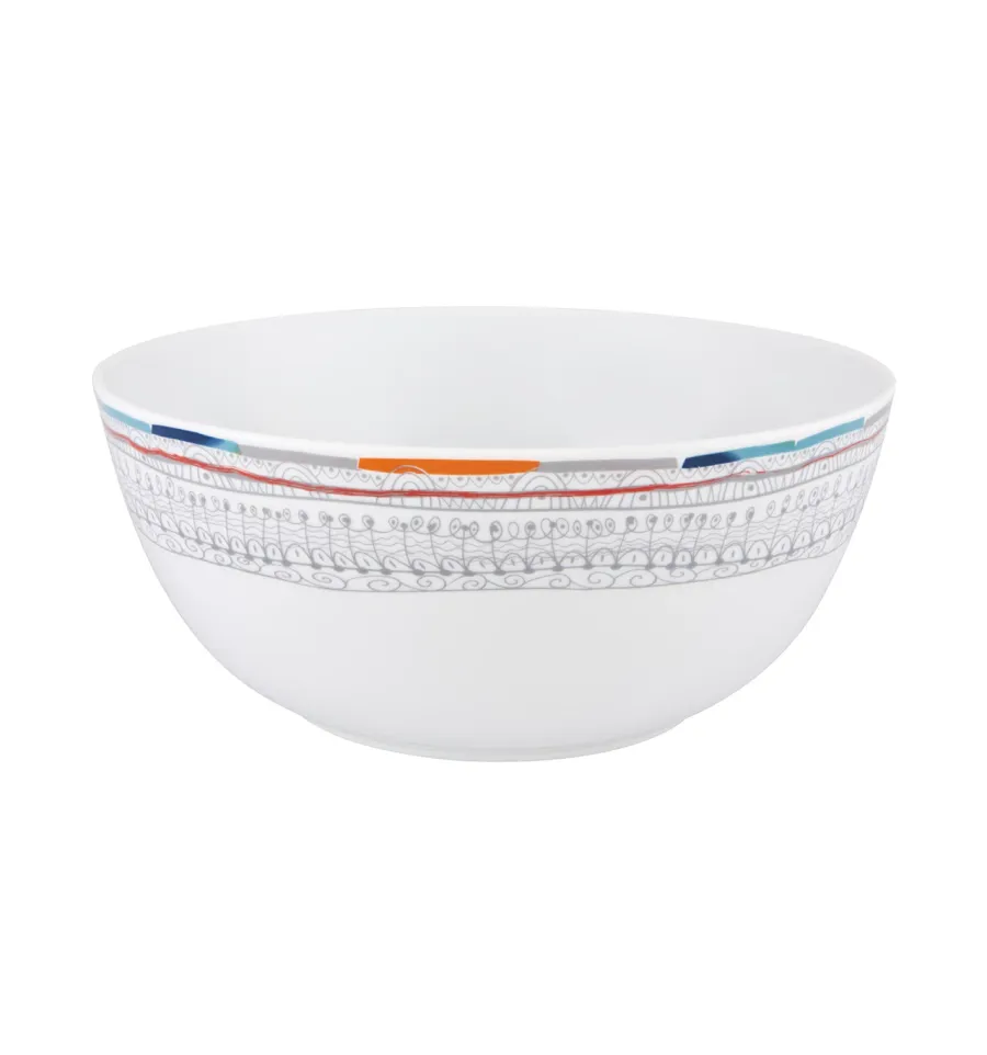obrazek 1 Porcelanowa miska na sałatki z meksykańskiej kolekcji Atrapasueños zaprojektowana przez Piñeda Covalin - Vista Alegre