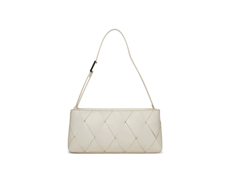 obrazek 1 Calvin Klein Torebka Ck Woven Elongated Shoulder Bag K60K612992 Biały