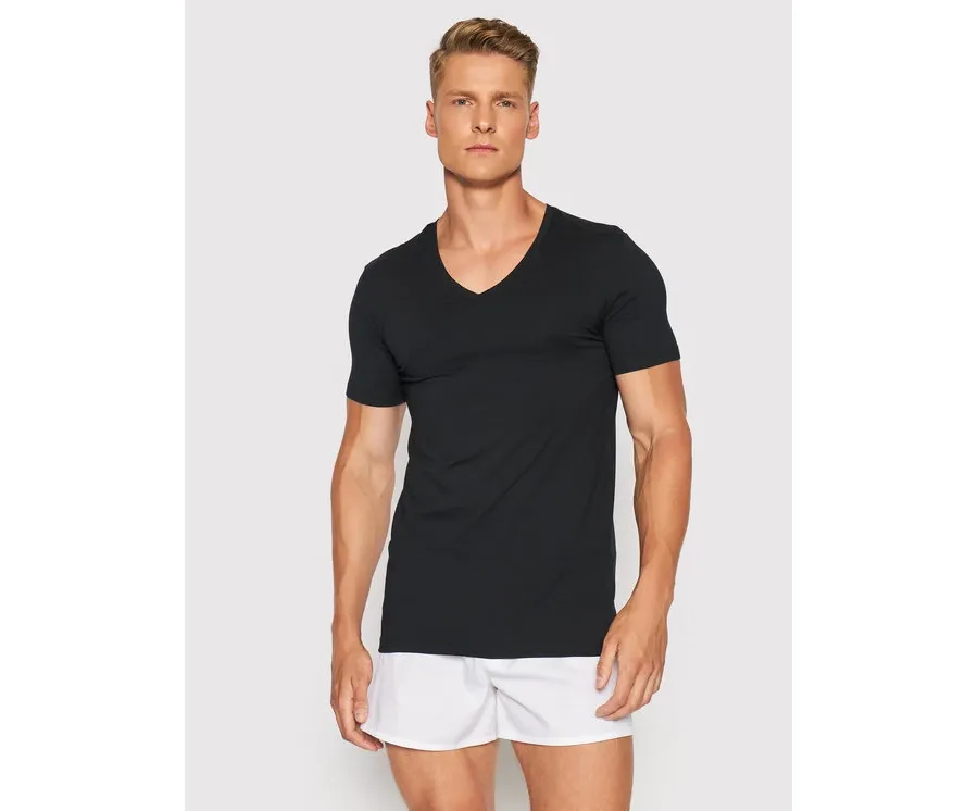 obrazek 1 Hanro Podkoszulek Superior 3089 Czarny Slim Fit