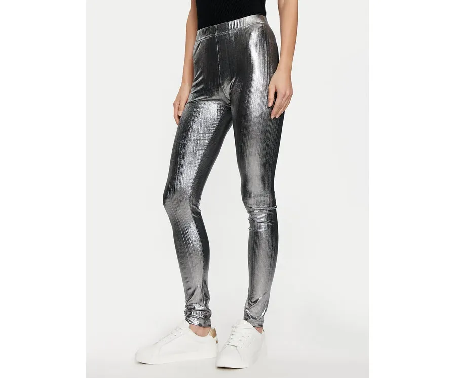 obrazek 1 Karen by Simonsen Legginsy Regitze 10105220 Srebrny Slim Fit