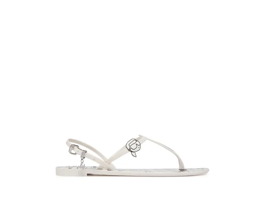 obrazek 1 KARL LAGERFELD Sandały Jelly KL80002G Biały