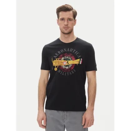 Zdjęcie Aeronautica Militare T-Shirt 251TS2414J641 Granatowy Regular Fit