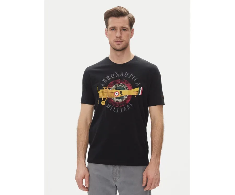 obrazek 1 Aeronautica Militare T-Shirt 251TS2414J641 Granatowy Regular Fit