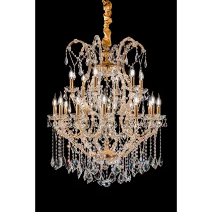 Zdjęcie Luksusowy włoski żyrandol wykonany ze szkła