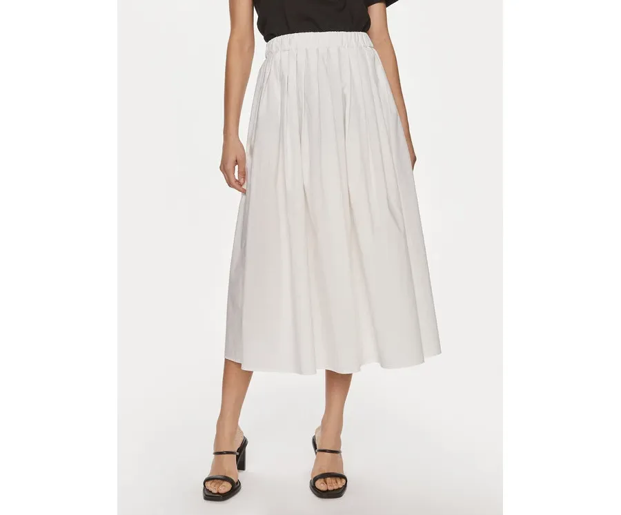 obrazek 1 ViCOLO Spódnica midi TB0195 Biały Regular Fit