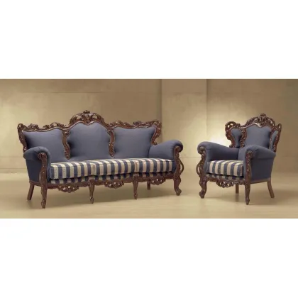 Zdjęcie Unikalna barokowa sofa i fotel do wyjątkowego salonu – Morello Gianpaolo