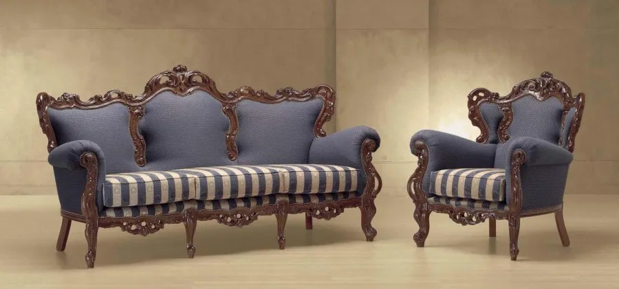 obrazek 1 Unikalna barokowa sofa i fotel do wyjątkowego salonu – Morello Gianpaolo