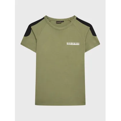 Zdjęcie Napapijri T-Shirt S-Pinta NP0A4H2Y M Zielony Regular Fit