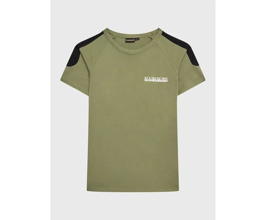 obrazek 1 Napapijri T-Shirt S-Pinta NP0A4H2Y M Zielony Regular Fit