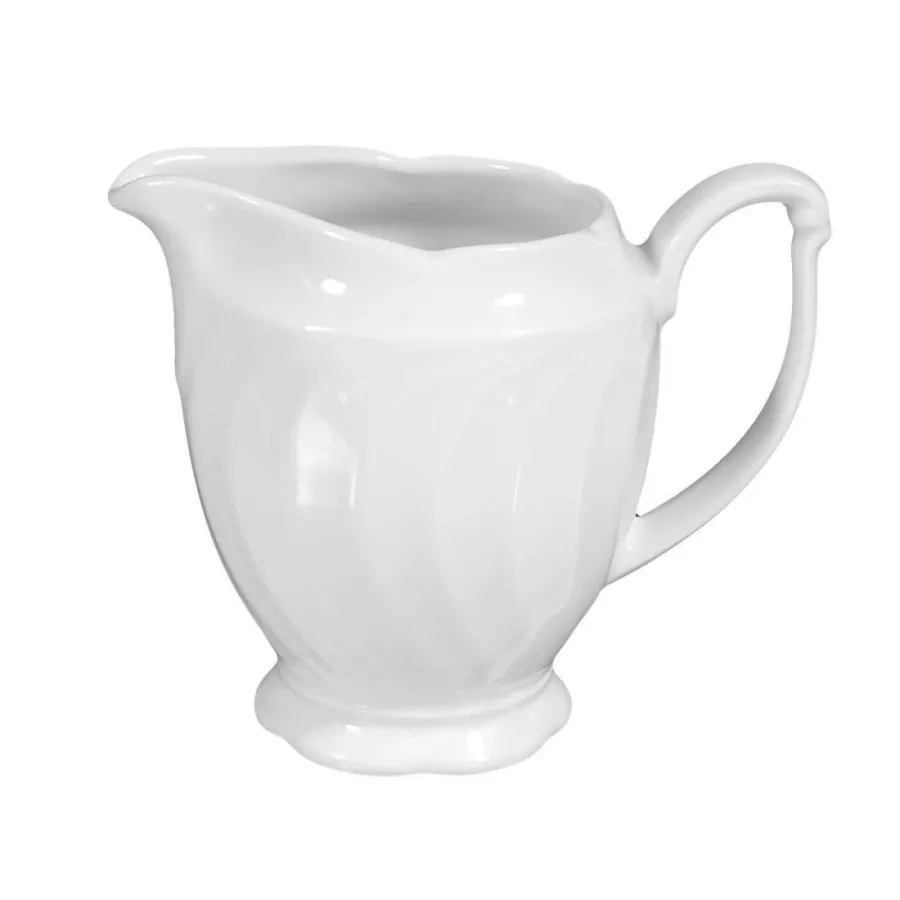 obrazek 1 Piękny porcelanowy mały dzbanuszek do mleka o klasycznym wzornictwie - Seltmann Weiden