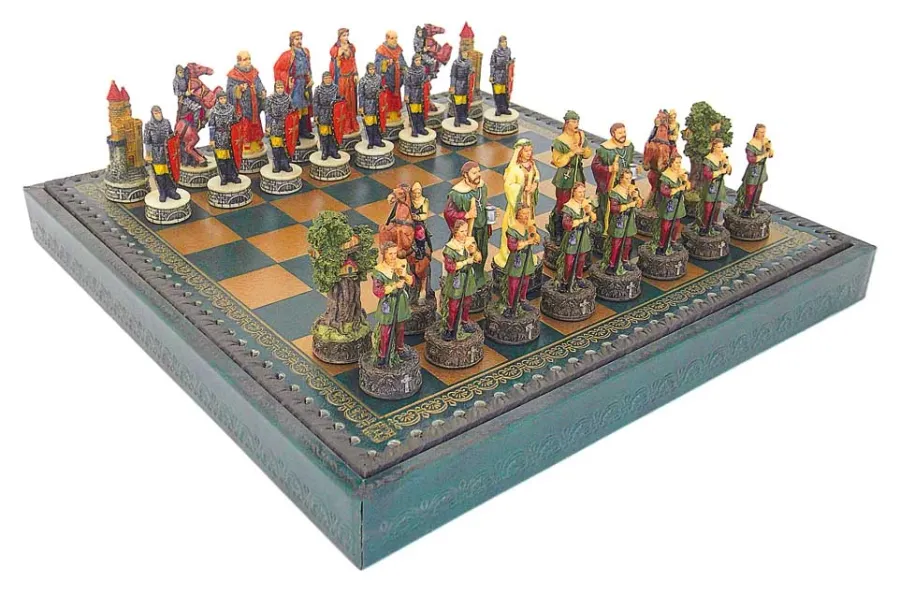obrazek 1 Oryginalny komplet do gry w szachy Robin Hood