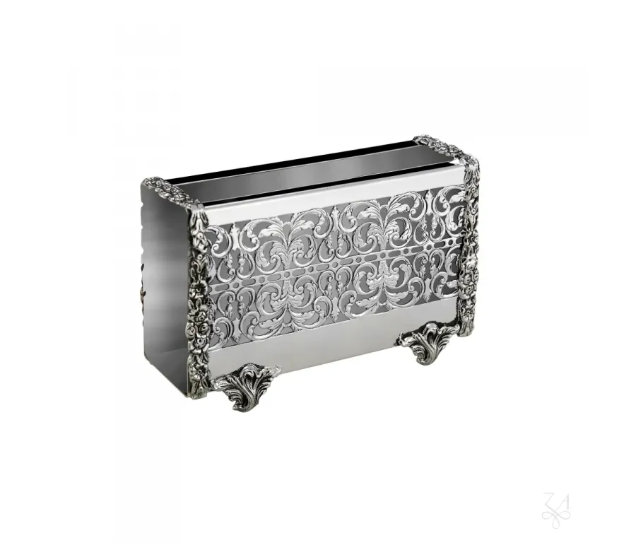 picture 1 Decorated silver matchbox - Zaramella Argenti