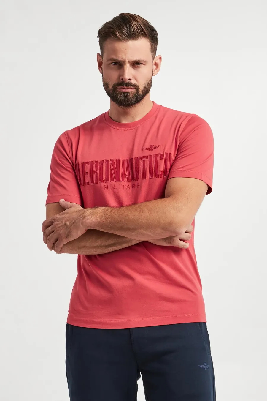 obrazek 1 T-shirt męski z logo AERONAUTICA MILITARE Aeronautica Militare