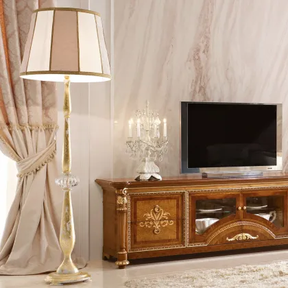 Zdjęcie Wyjątkowa barokowa lampa stojąca z Włoch